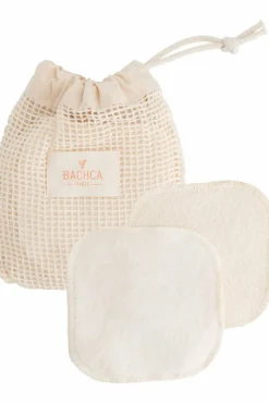 7 carrés démaquillants réutilisables + filet de lavage