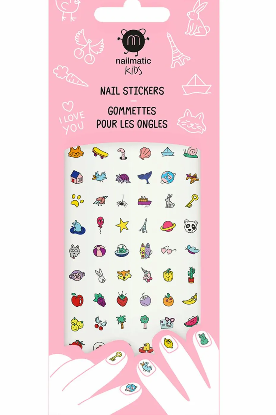 72 gommettes ongles pour enfant