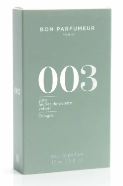 003 Yuzu feuille de violette vétiver Eau de Cologne
