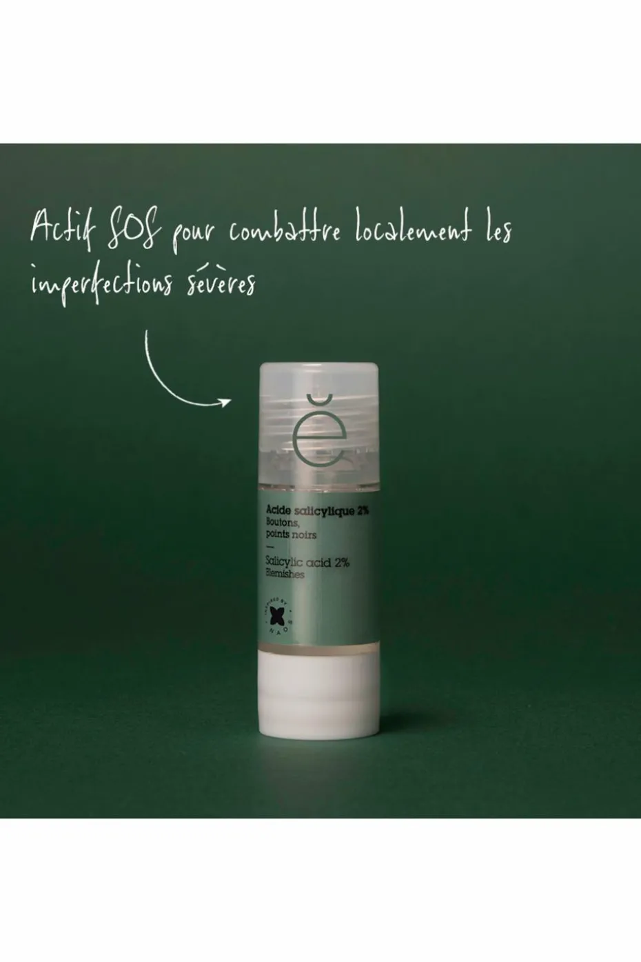 Actif pur Acide salicylique 2% boutons et imperfections