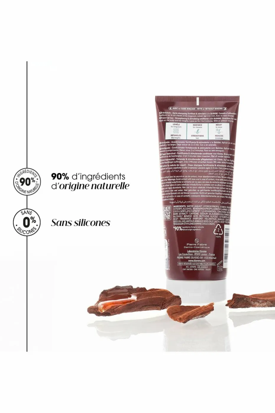 Après-shampoing fortifiant et stimulant à la Quinine Anti-chute