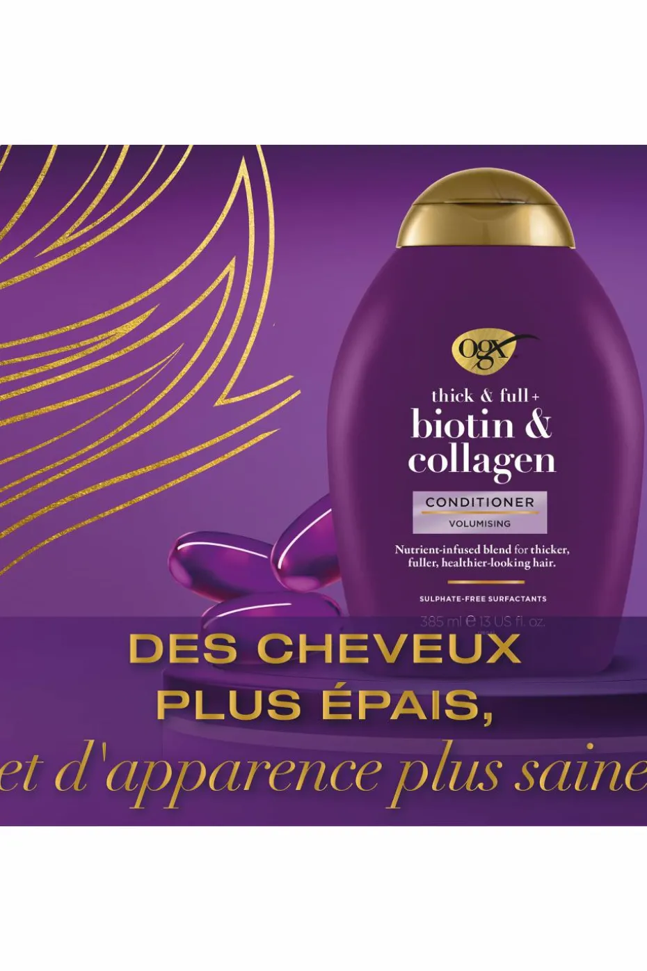 Après-shampoing revitalisant à la biotine et au collagène