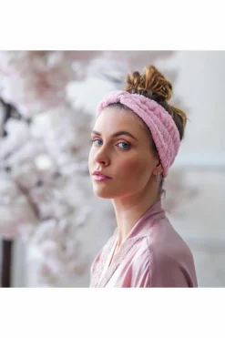 Bandeau visage rose