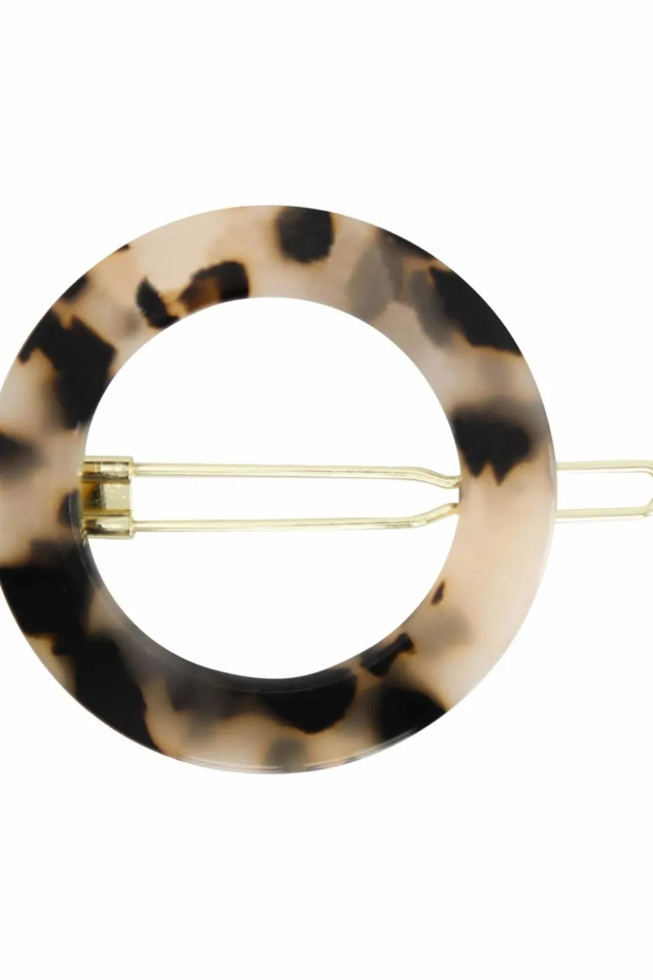 Barrette ronde Ecaille