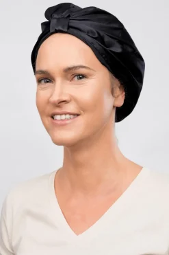 Bonnet en satin anti-frisottis