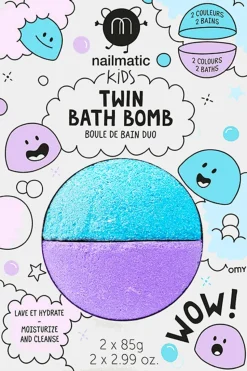 Boule de bain 2-en-1 bleu & violet