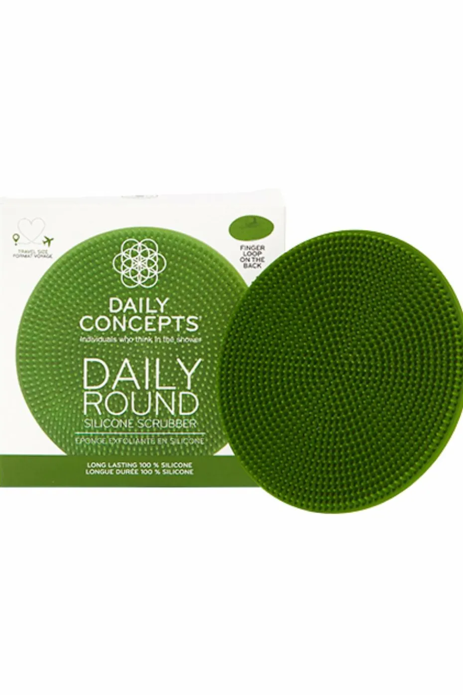 Brosse exfoliante en silicone