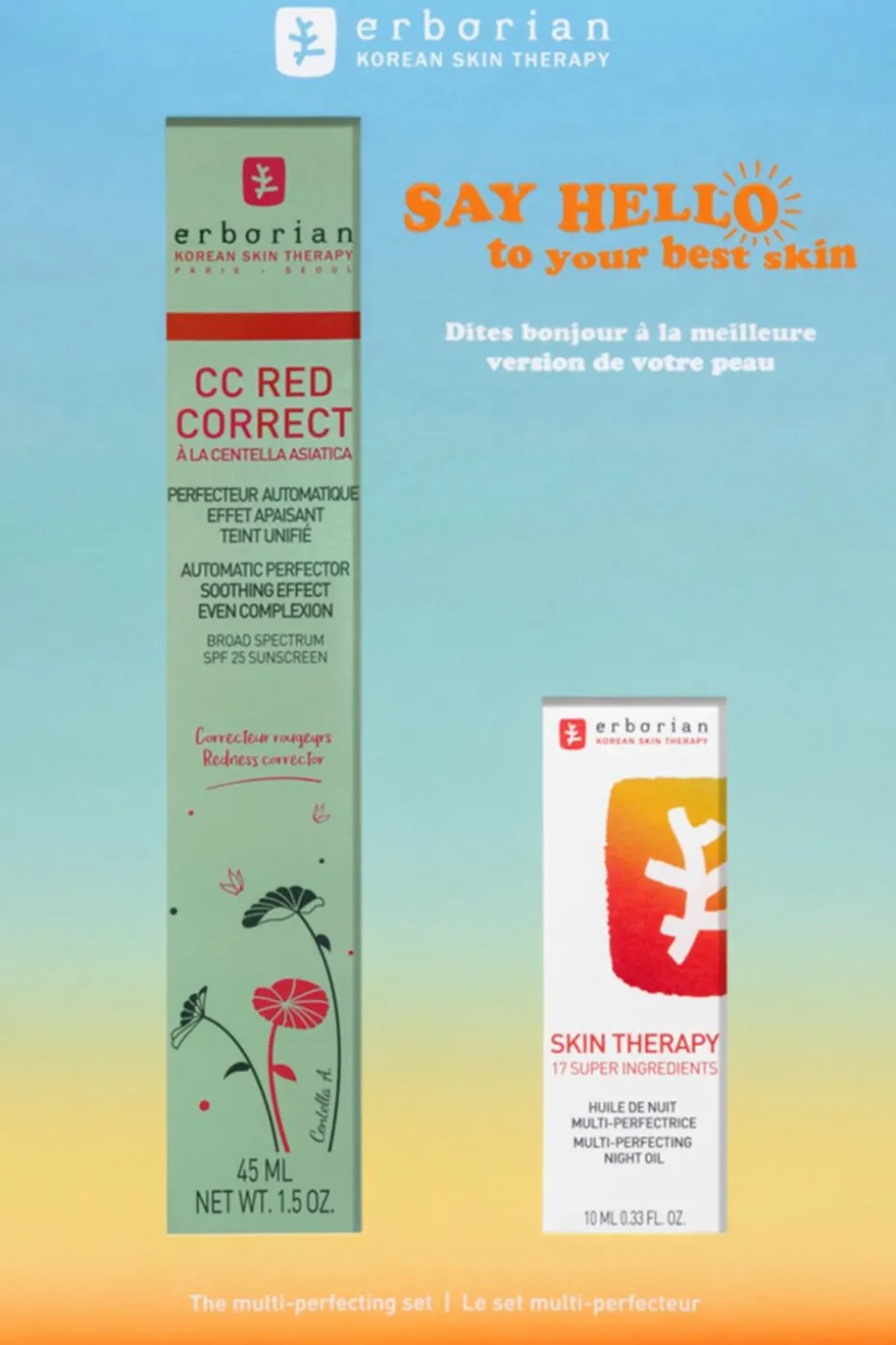 Coffret CC red correct & Skin therapy
