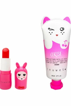 Coffret crème mains & baume à lèvres cerise