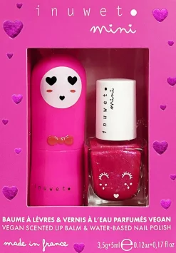 Coffret enfant duo baume & vernis Rose fushia