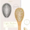 Coffret Madame brosse sanglier nylon, duo de barrettes rondes & pince ivoire