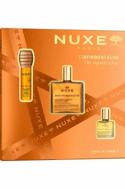 Coffret Noël L’Infiniment Glow avec Huile Prodigieuse Or 50ml et un soin offert