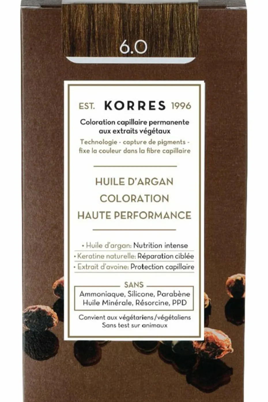 Coloration permanente huile d’argan