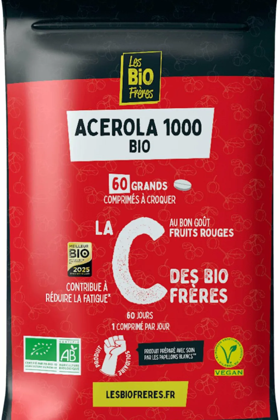 Complément alimentaire vitamine C fruits rouges