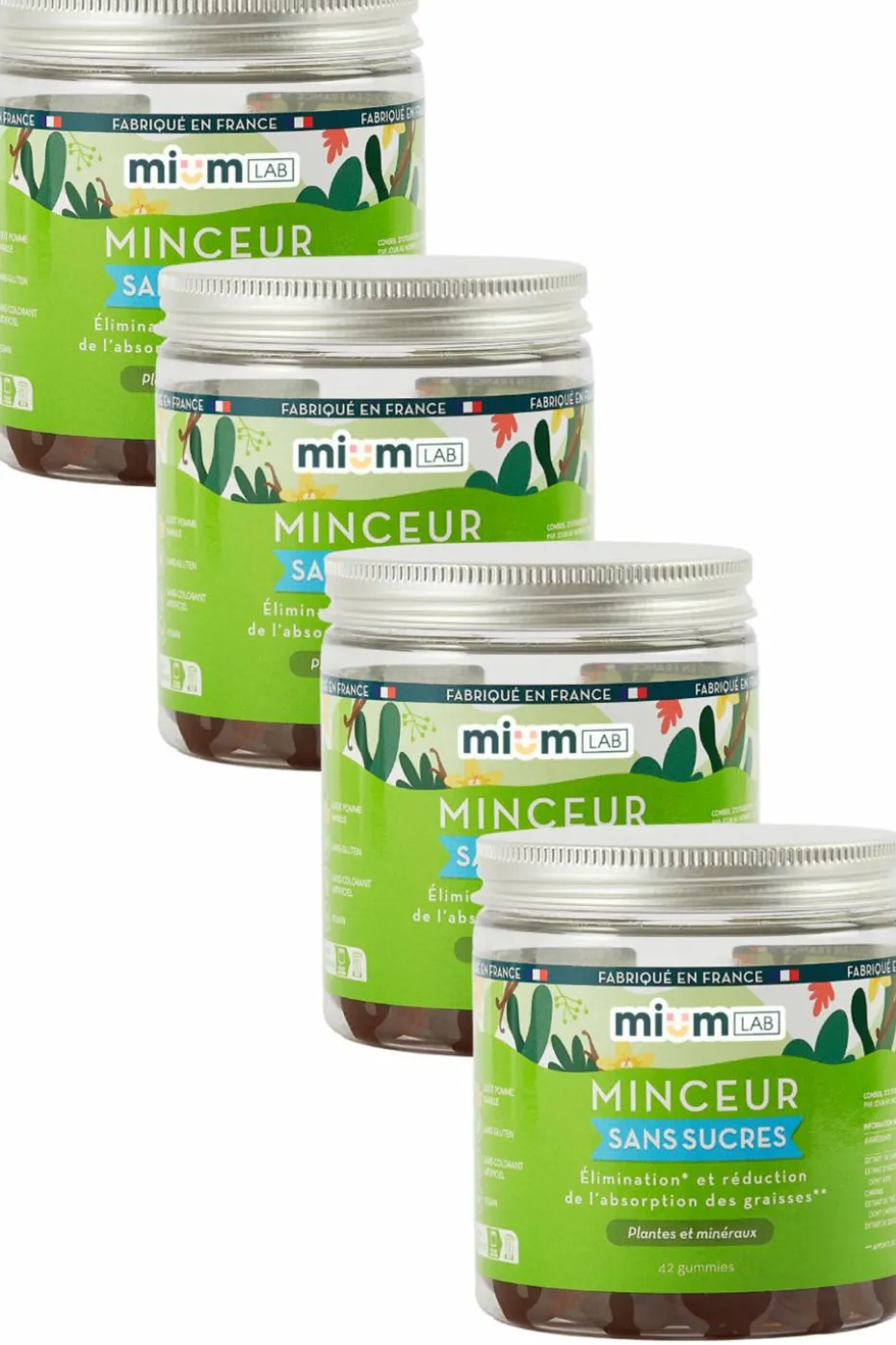 Compléments alimentaires gummies Minceur sans sucres