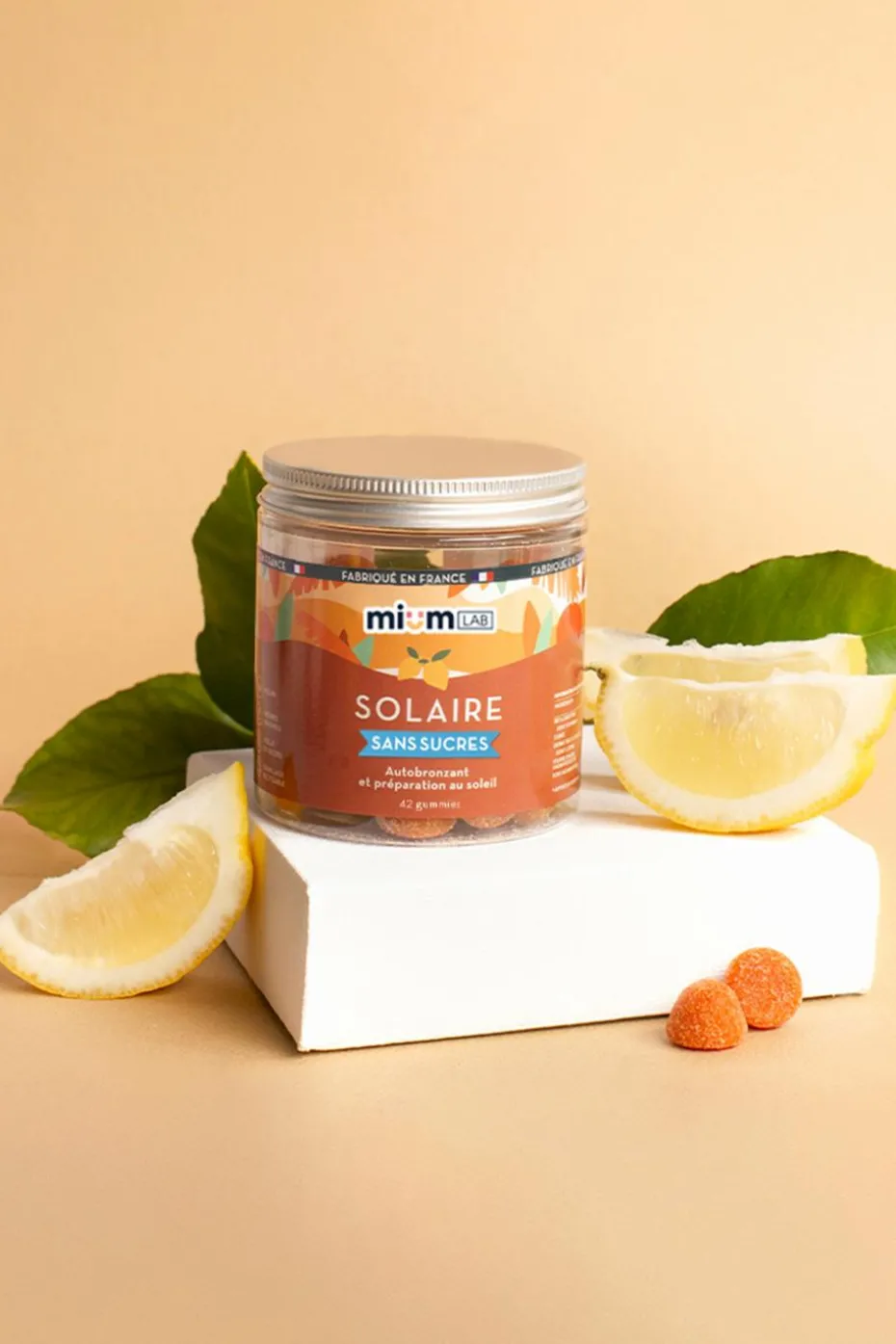 Compléments alimentaires gummies Solaire sans sucres