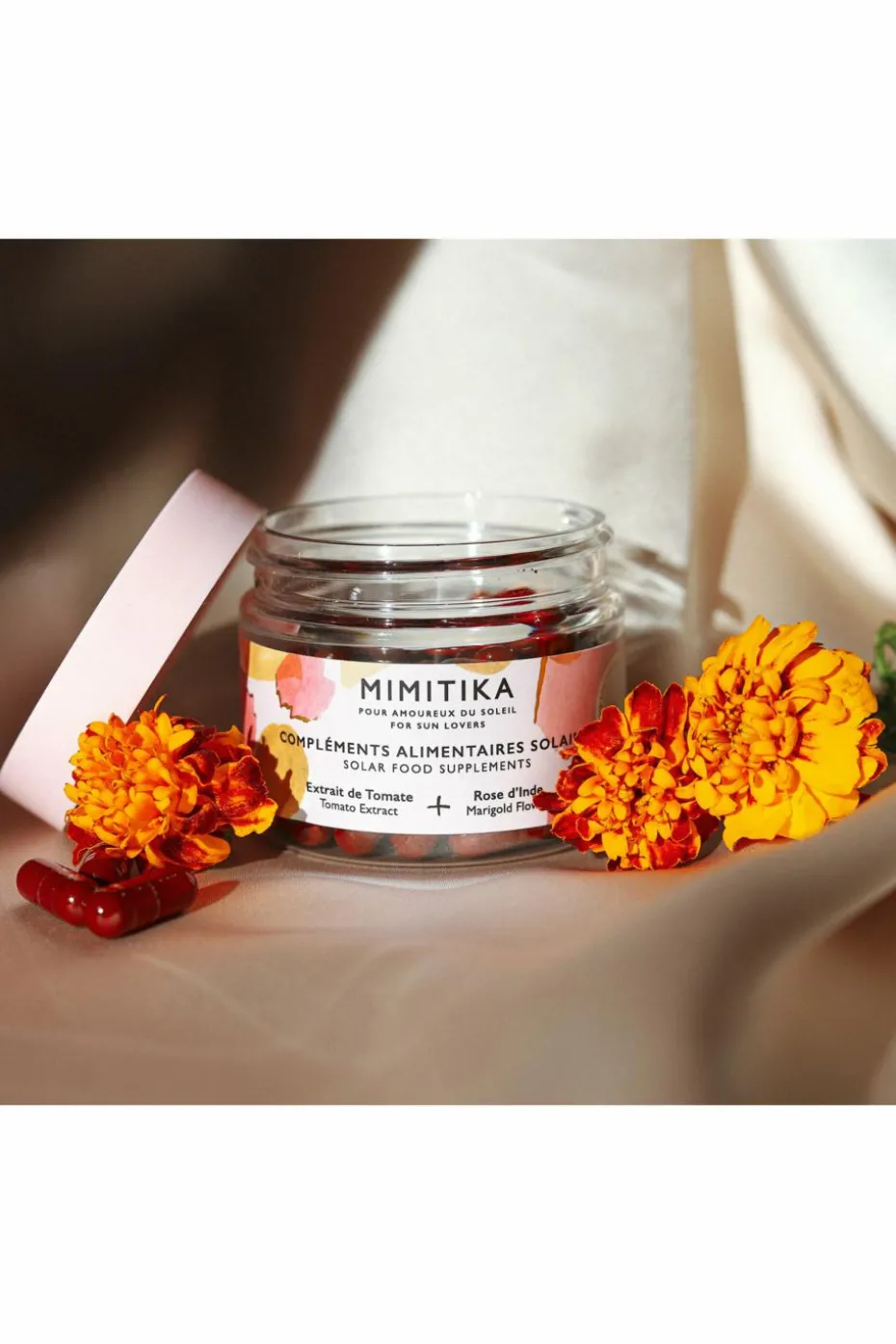 Compléments alimentaires préparation au soleil