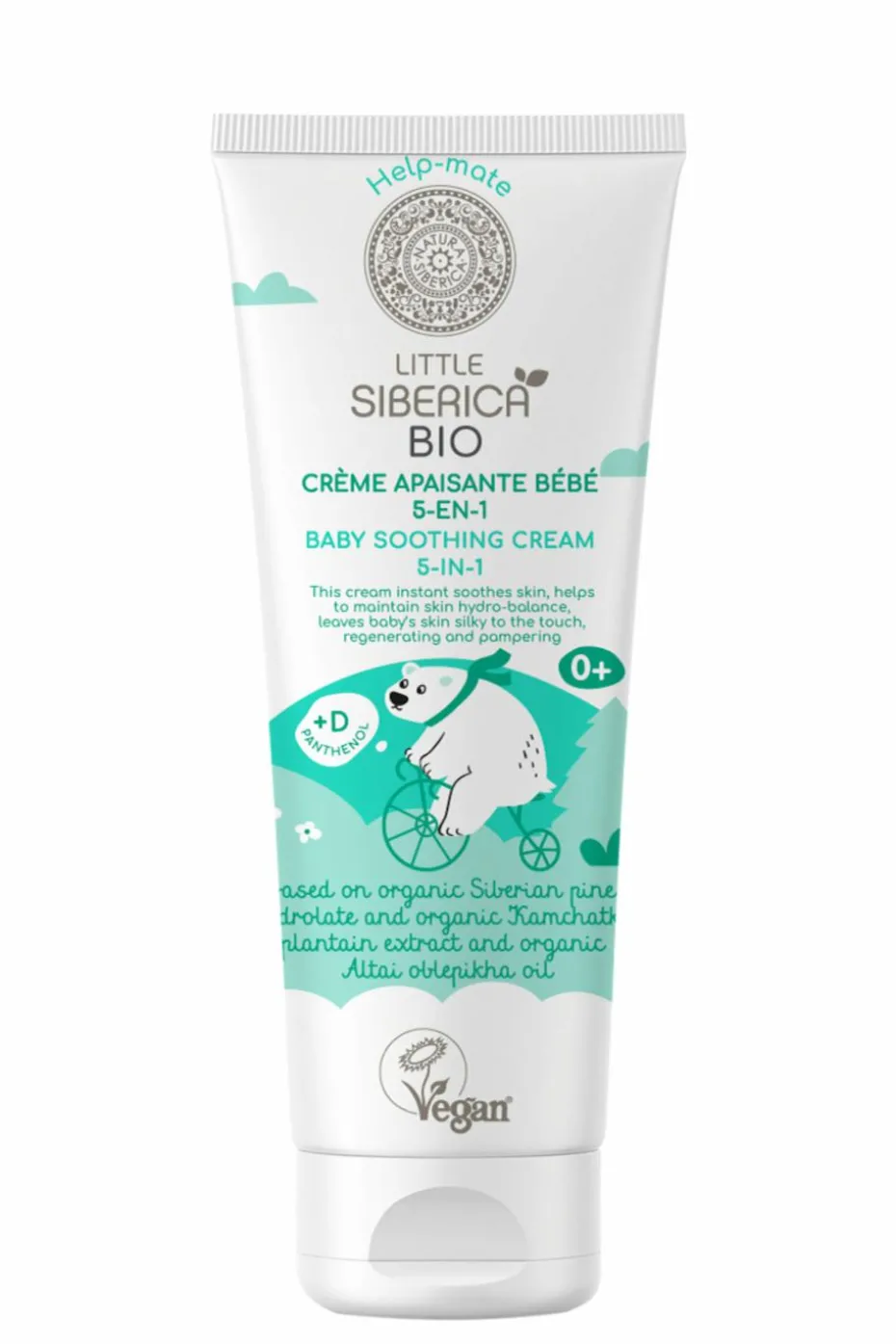 Crème apaisante bio 5-en-1 pour bébé