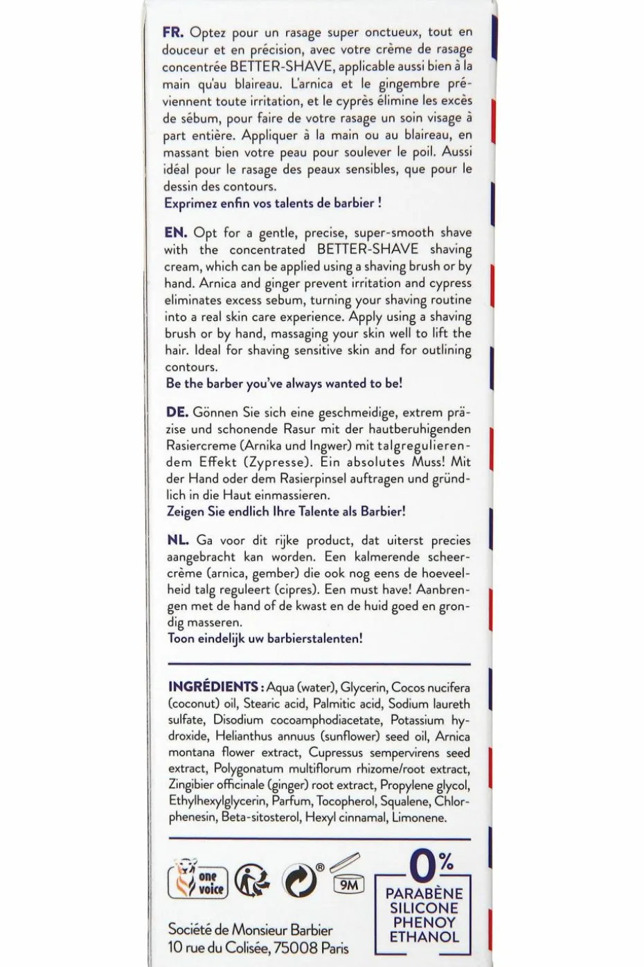 Crème de rasage Better-Shave