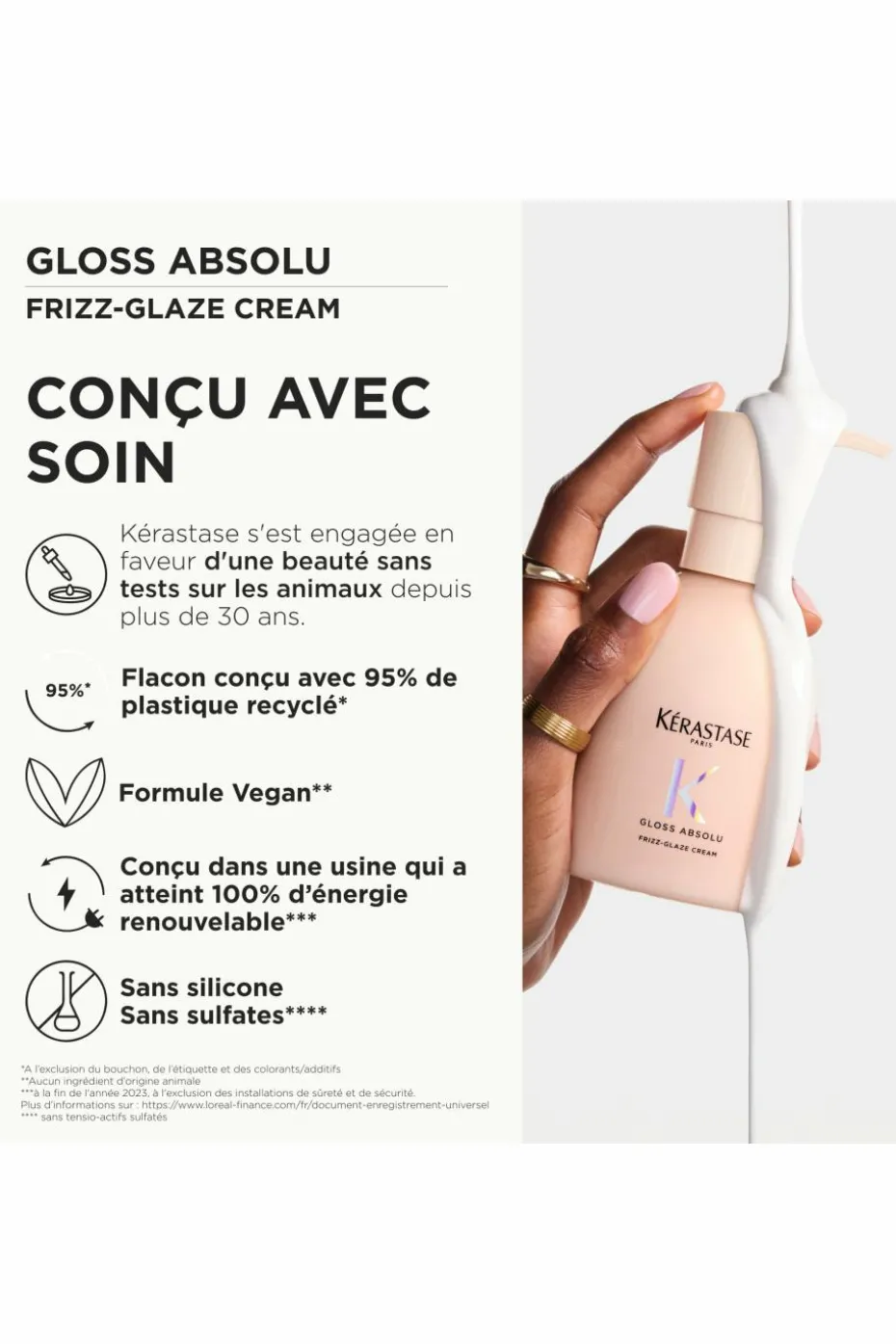 Crème de soin pour cheveux épais sujets aux frisottis Gloss Absolu