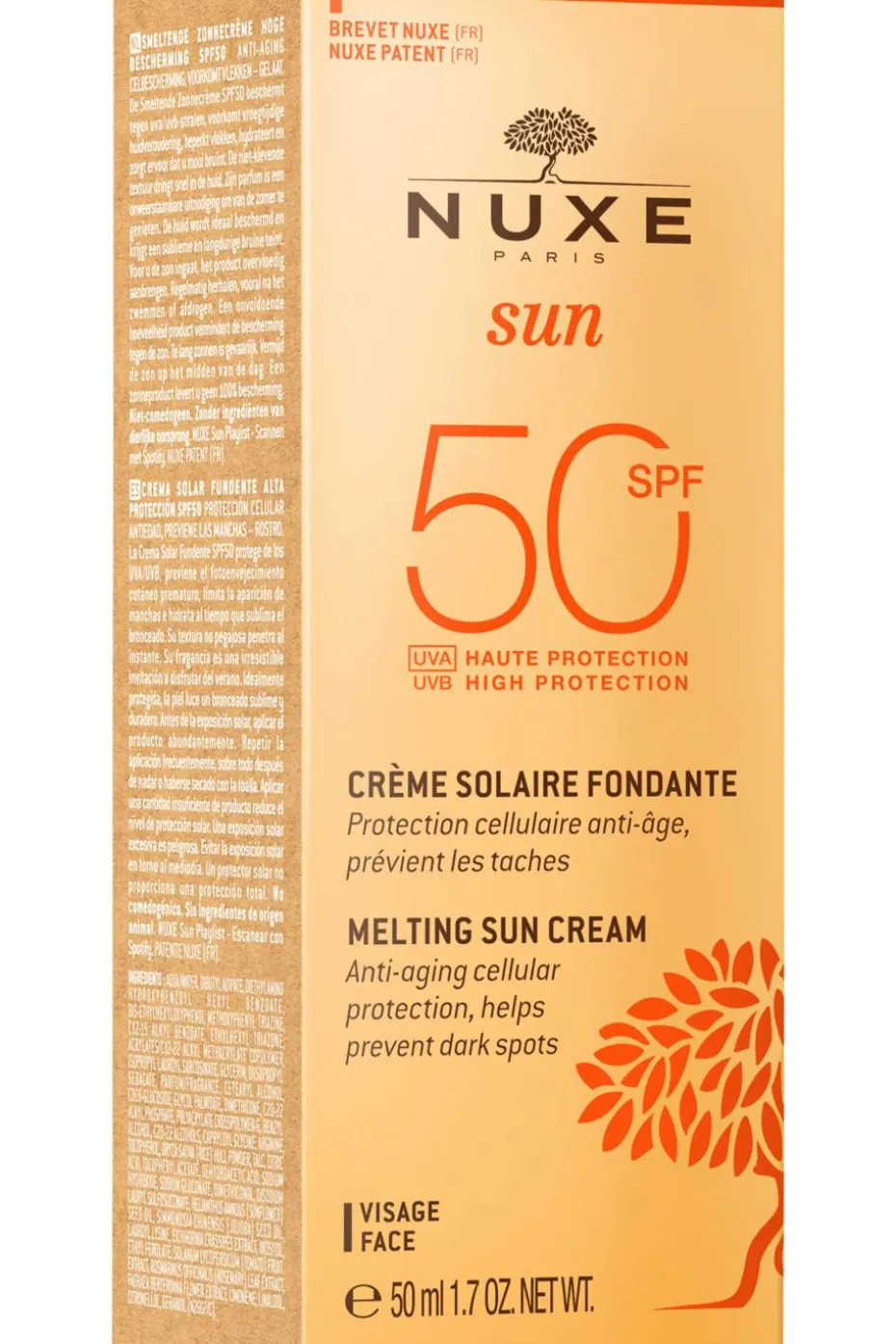 Crème fondante visage haute protection SPF50 Nuxe Sun