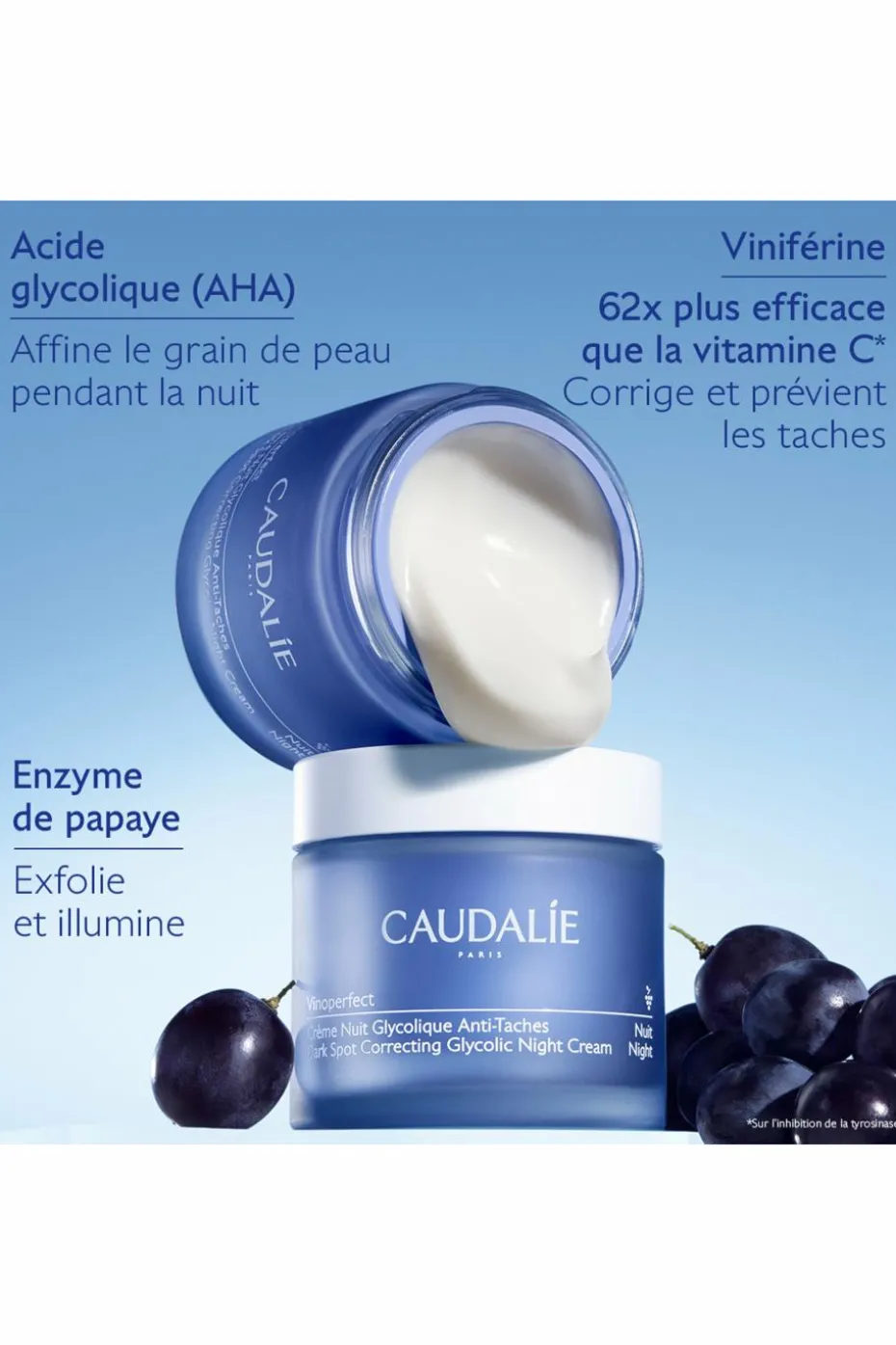 Crème nuit anti-taches Vinoperfect