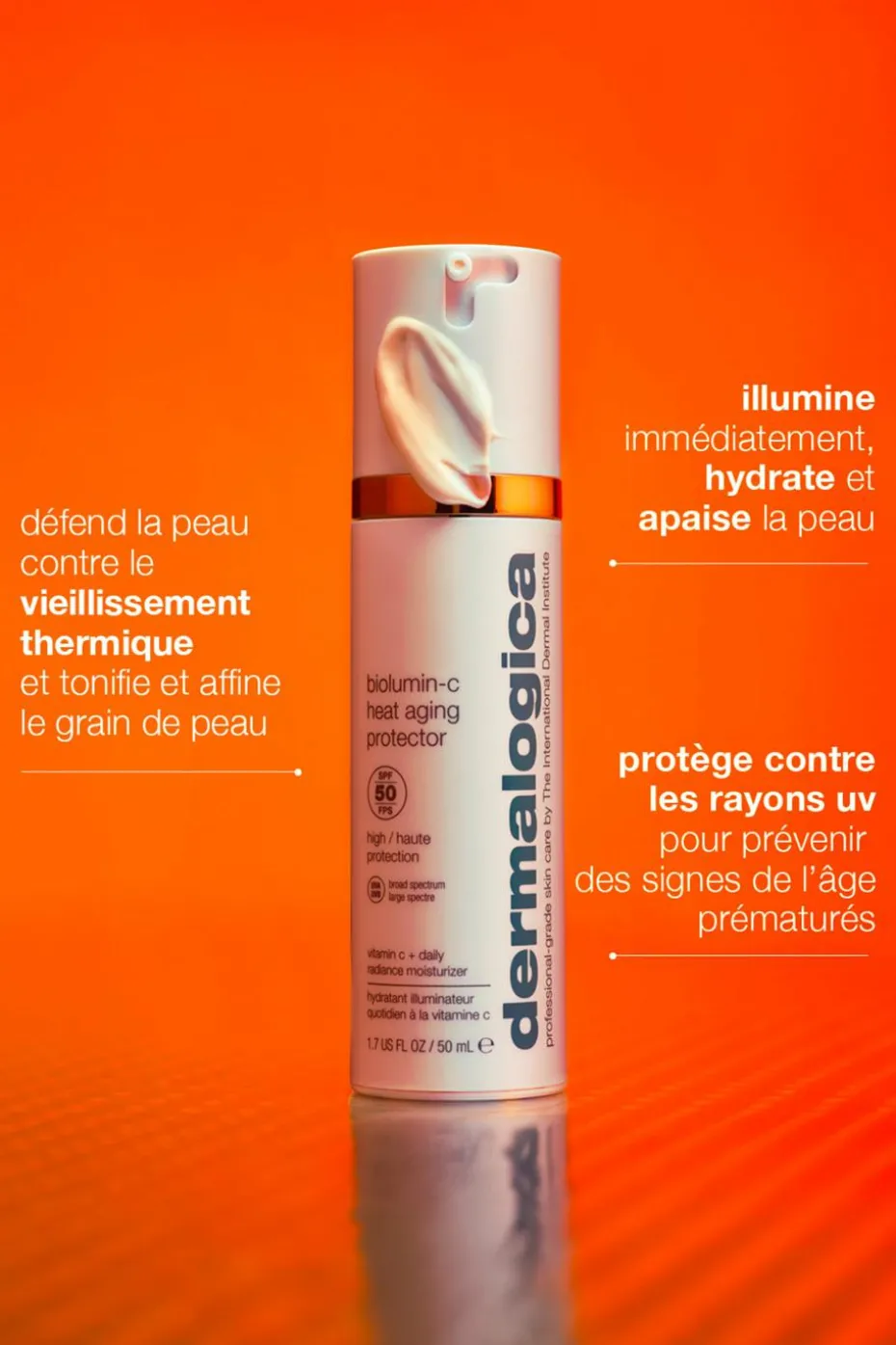 Crème solaire visage SP50 Biolumin-c