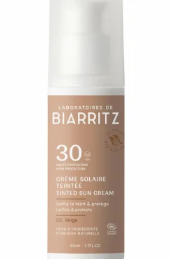 Crème solaire visage teintée SPF30