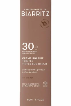 Crème solaire visage teintée SPF30