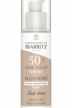Crème solaire visage teintée SPF30