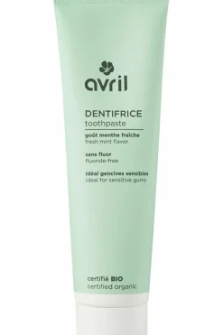 Dentifrice à la menthe sans fluor