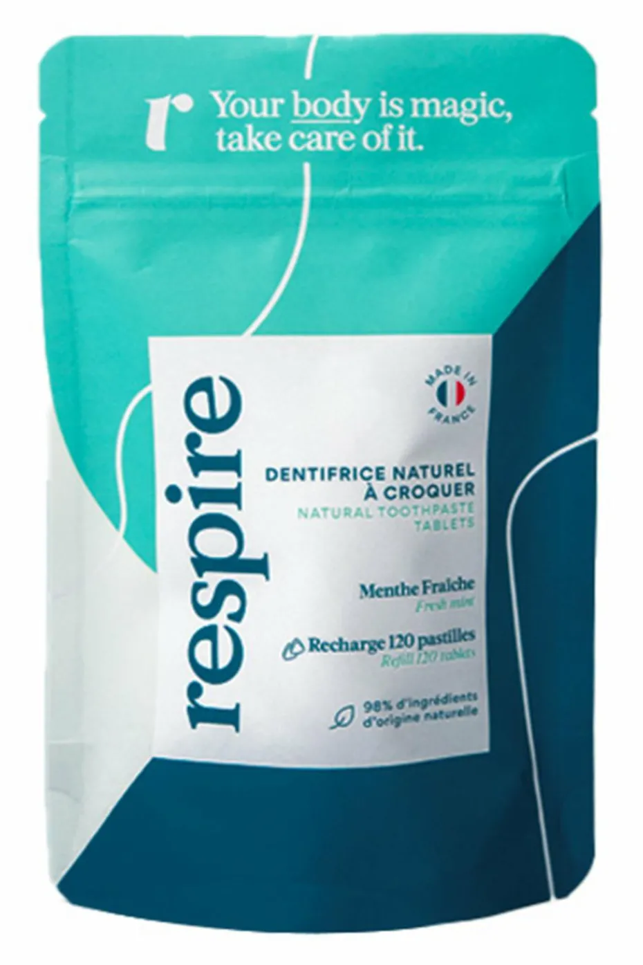 Dentifrice solide à la menthe fraîche