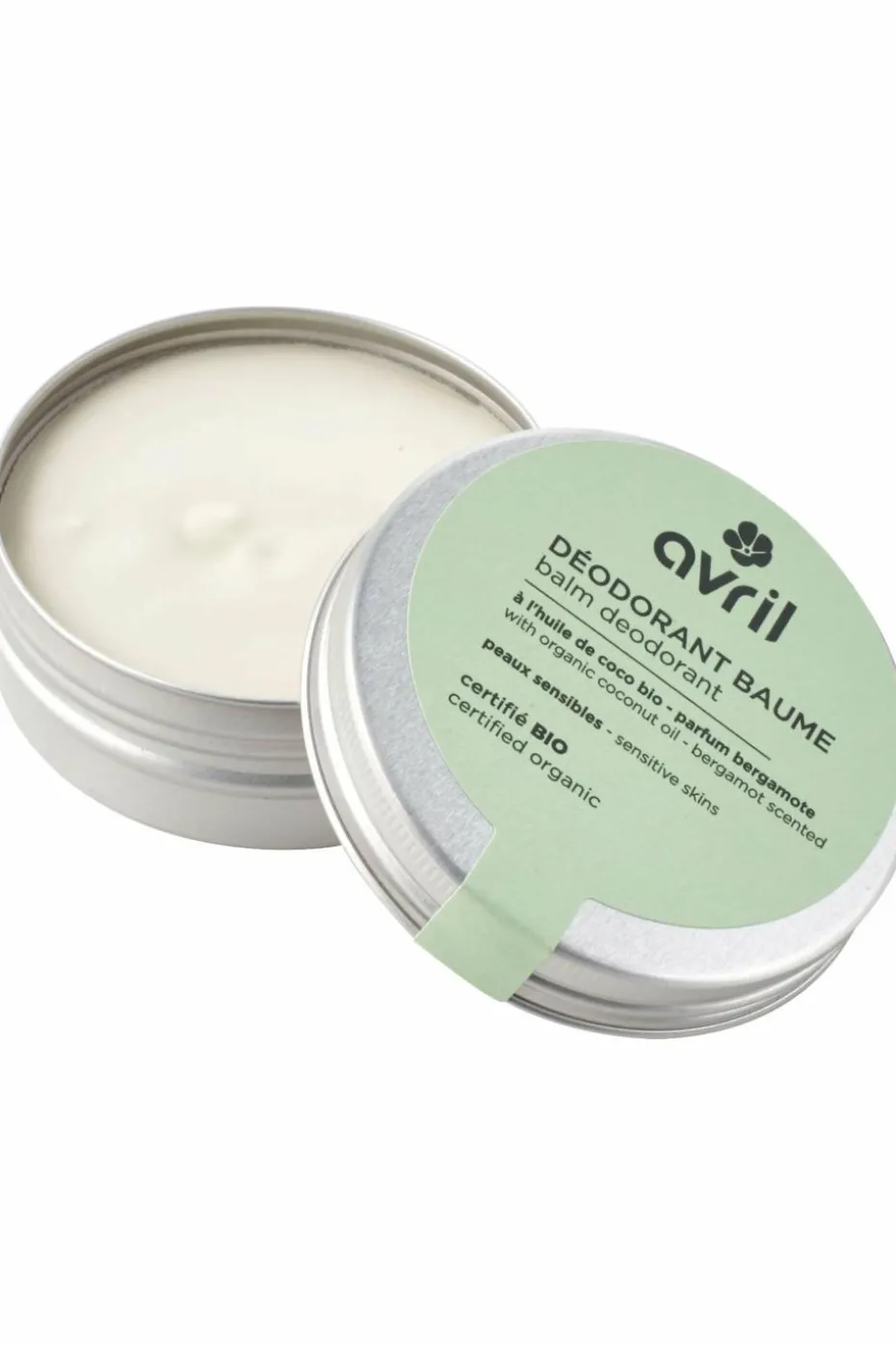 Déodorant baume peaux sensibles parfum bergamote certifié bio