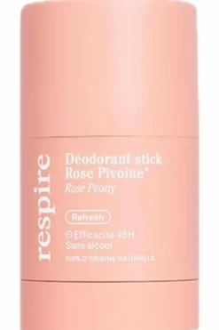 Déodorant en stick solide Rose Pivoine rechargeable