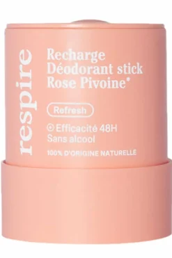 Déodorant en stick solide Rose Pivoine rechargeable