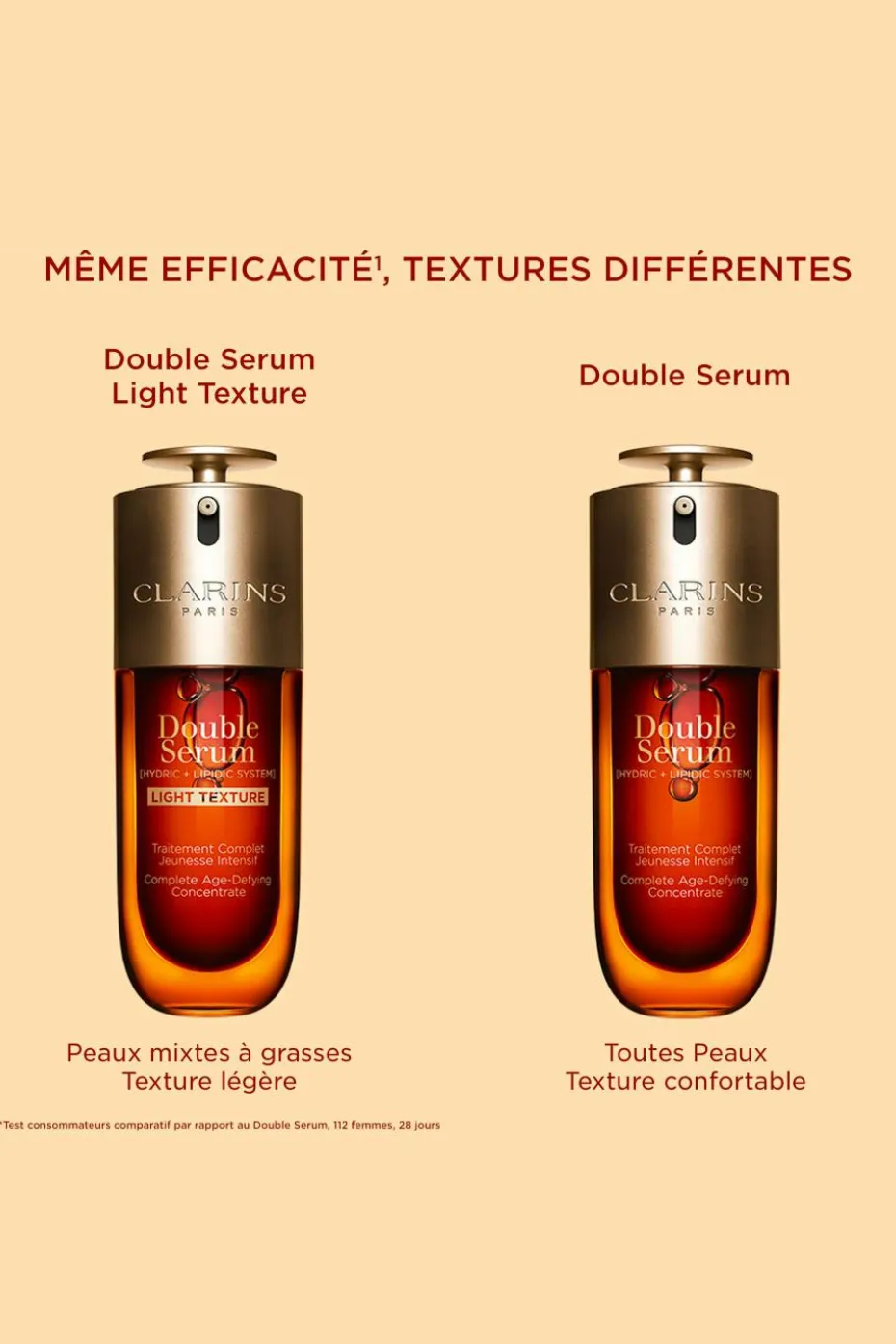 Double sérum anti-âge Light texture légère