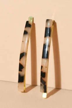 Duo de barrettes écaille