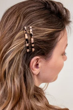 Duo de barrettes écaille