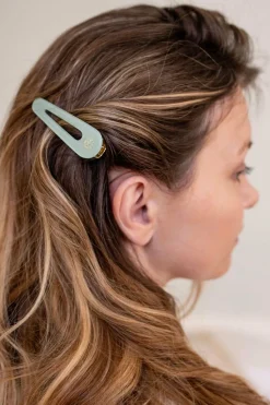 Duo de barrettes vert d’eau