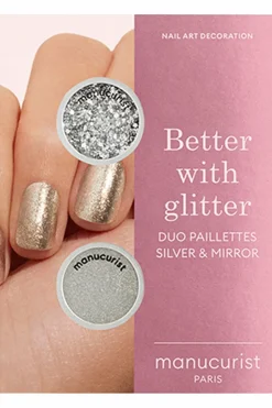 Duo de poudre à effet et paillettes Silver edition
