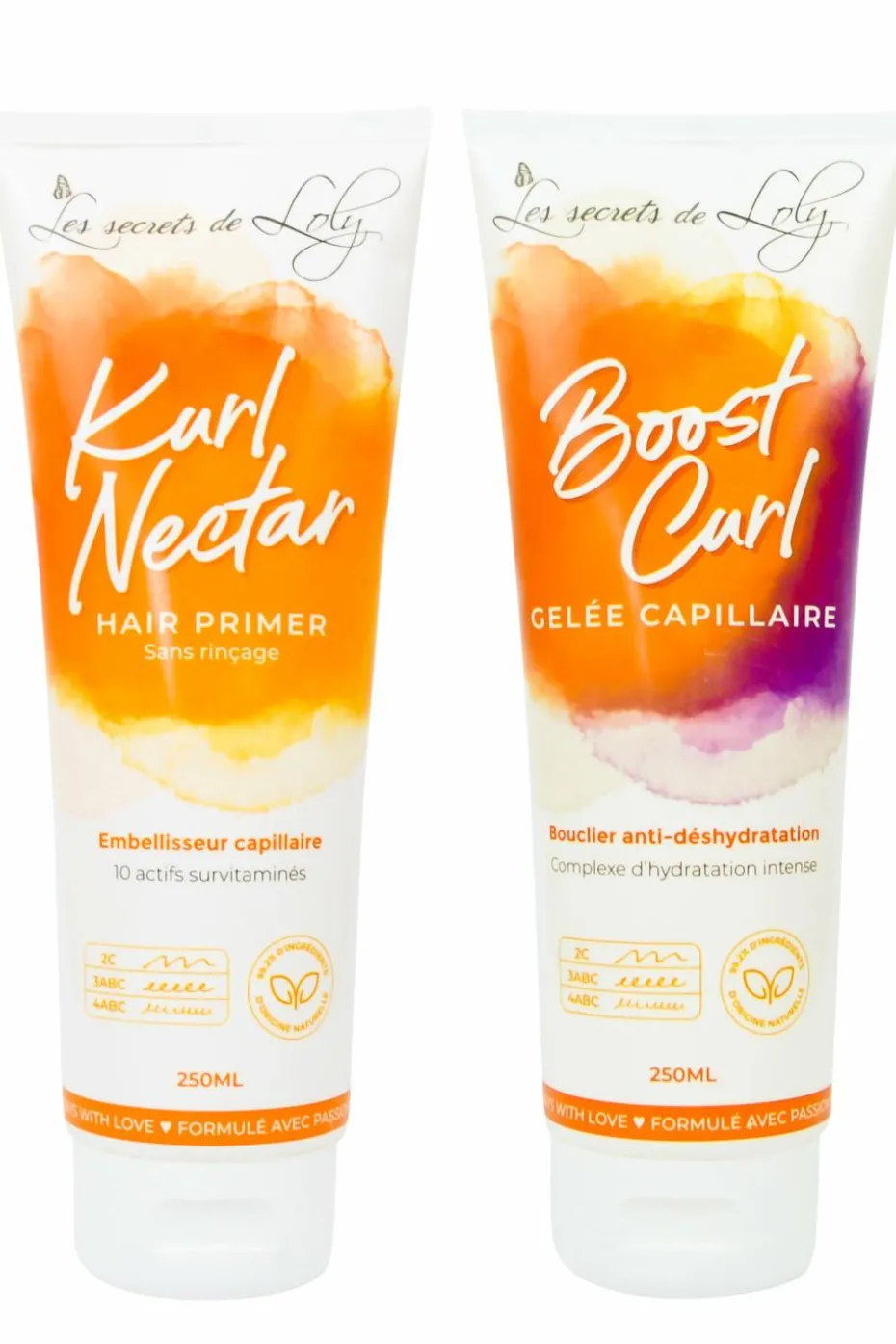 Duo de soins sans rinçage pour cheveux secs et bouclés