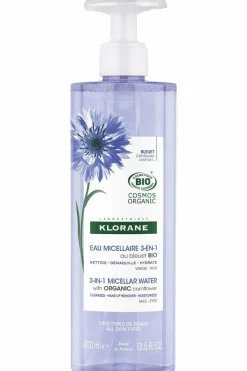 Eau micellaire visage yeux lèvres au bleuet bio