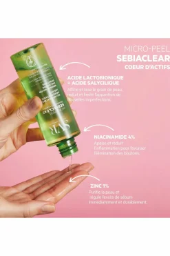 Eau rénovatrice désincrustante lissante Sebiaclear Micro-Peel