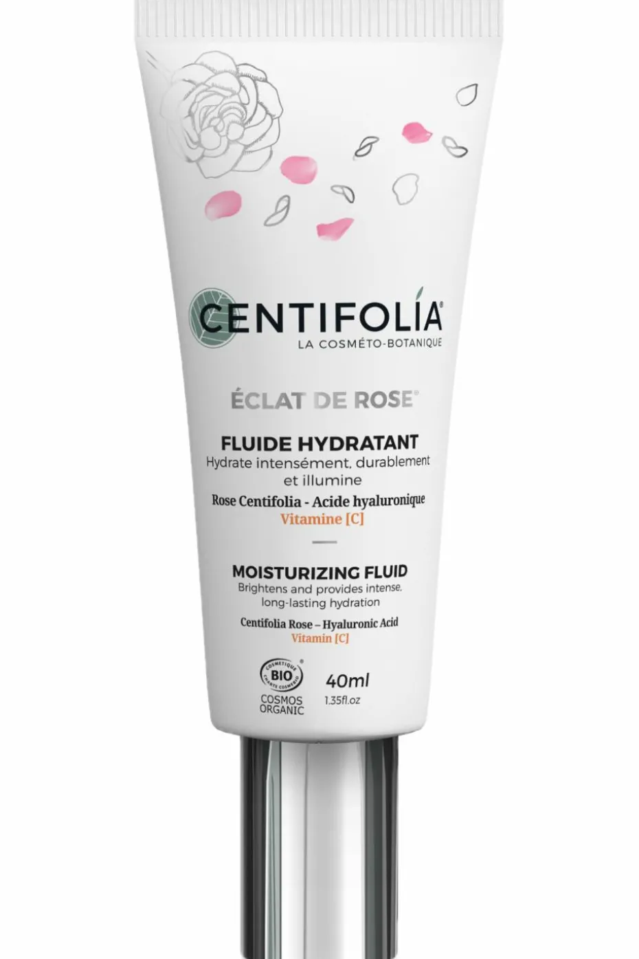 Fluide hydratant éclat de rose