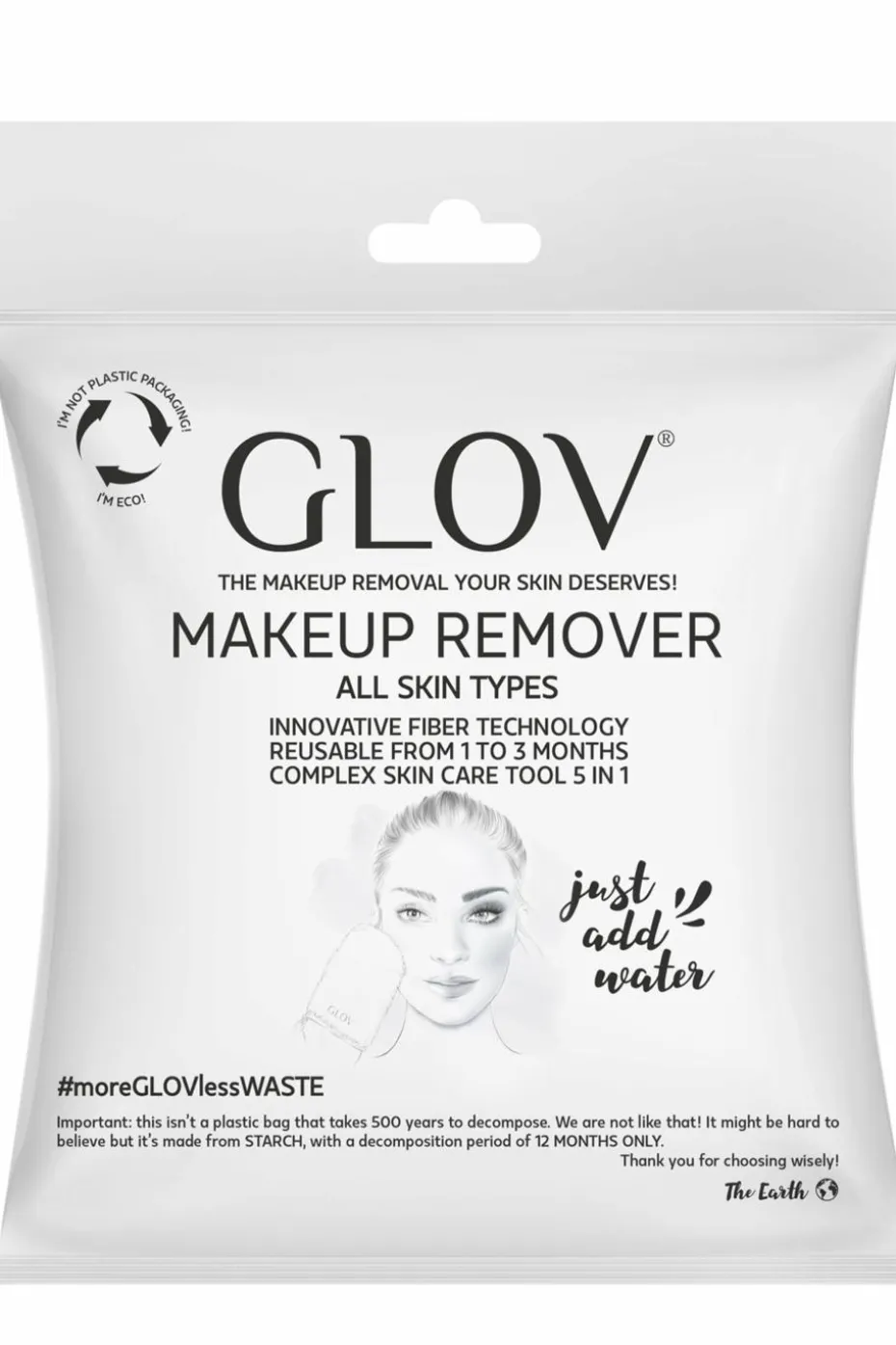 Gant démaquillant et nettoyant à l’eau ivoire