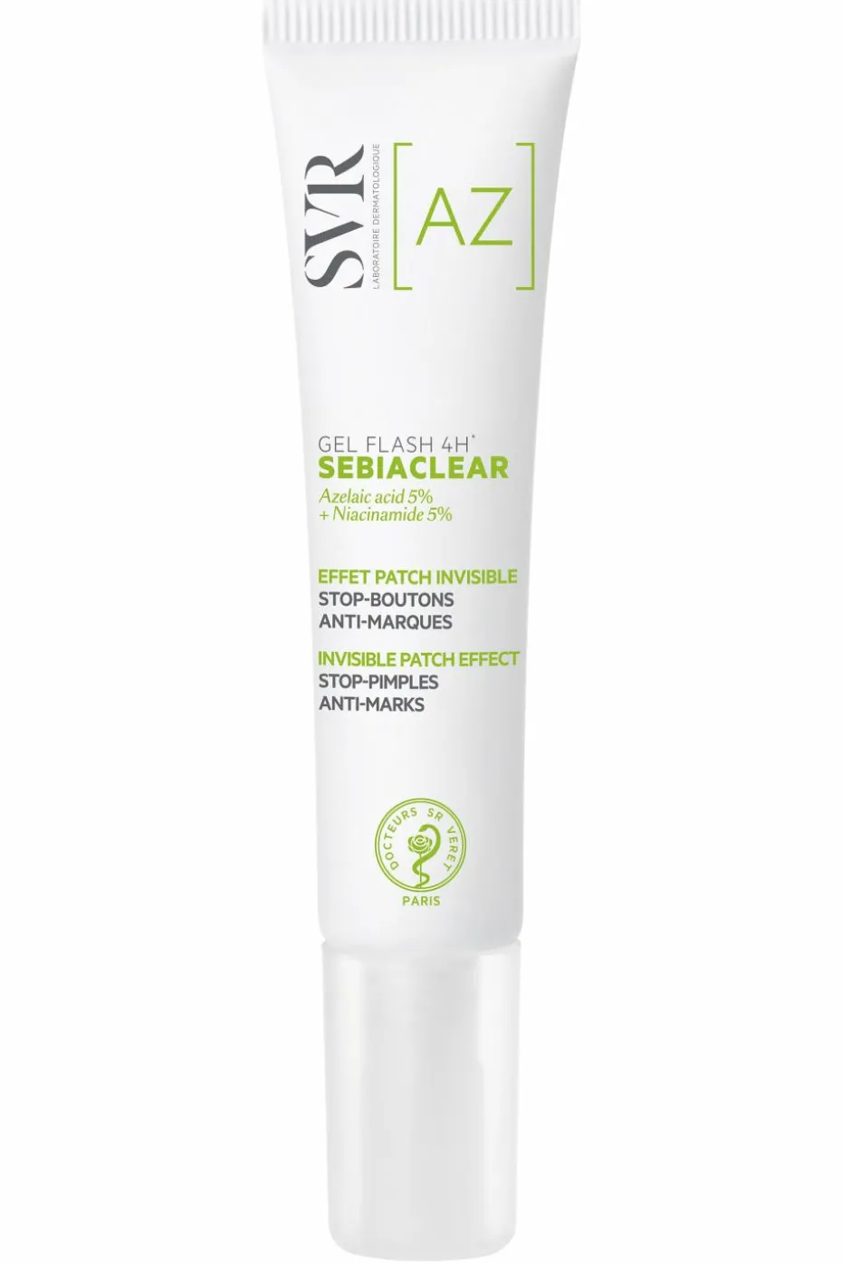 Gel flash 4h effet patch invisible stop-boutons Sebiaclear