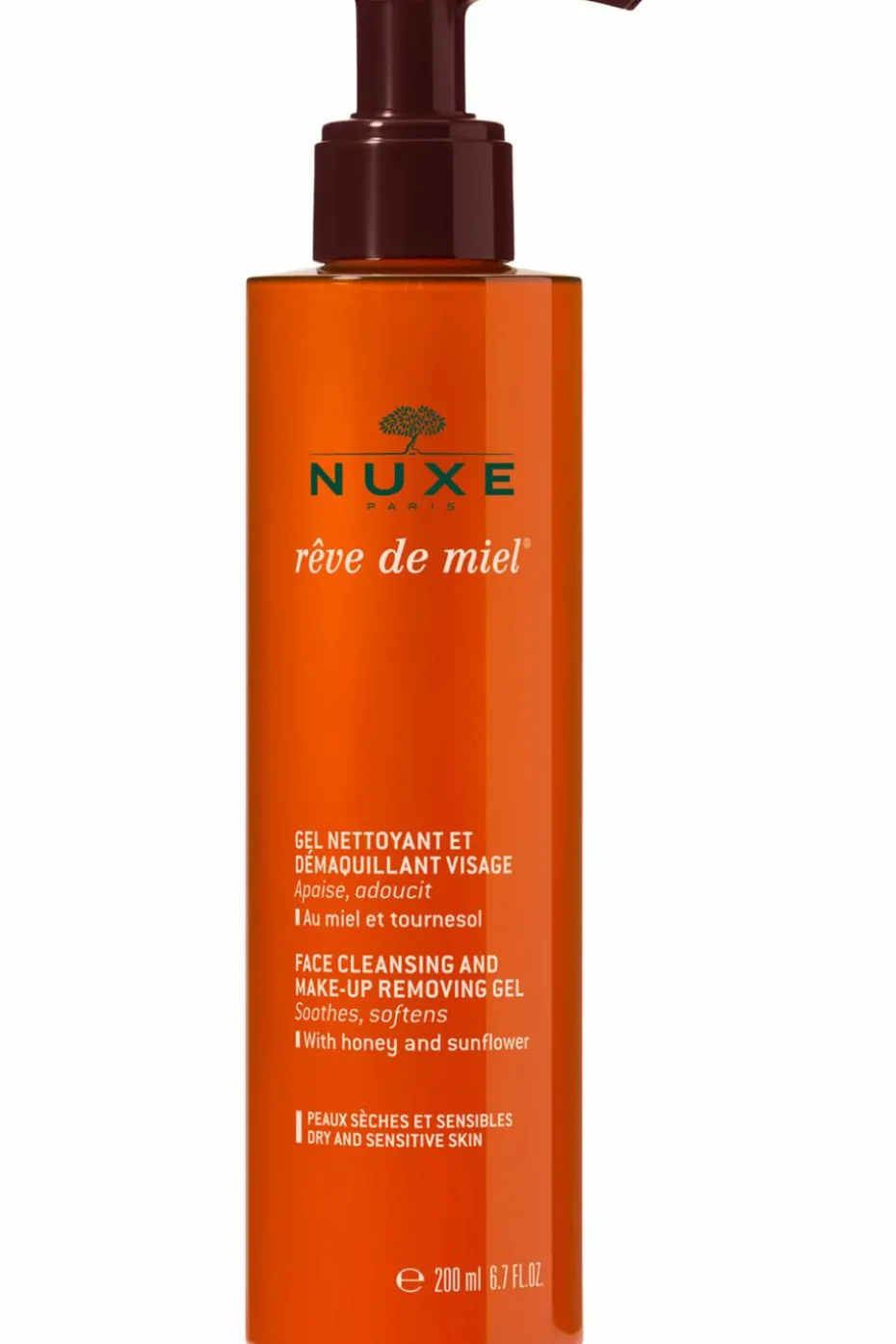 Gel nettoyant démaquillant visage Rêve de Miel®