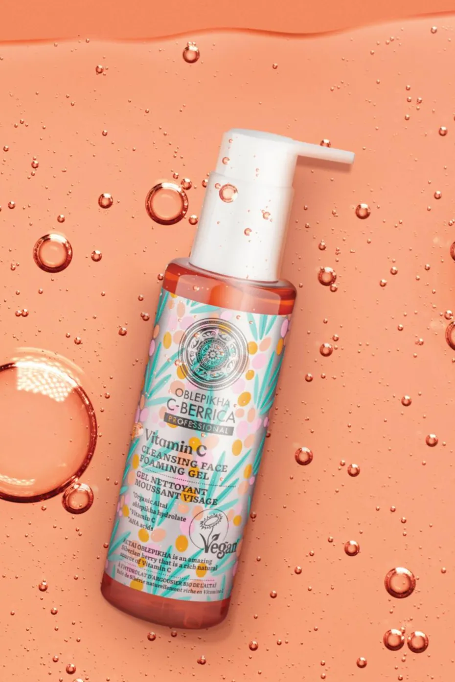 Gel nettoyant moussant visage à l’argousier