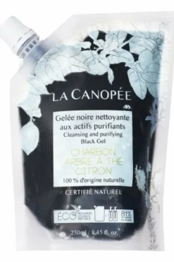 Gelée noire nettoyante aux actifs purifiants rechargeable