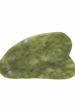 Gua Sha en jade vert